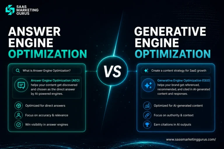 Answer Engine Optimization vs Generative Engine Optimization