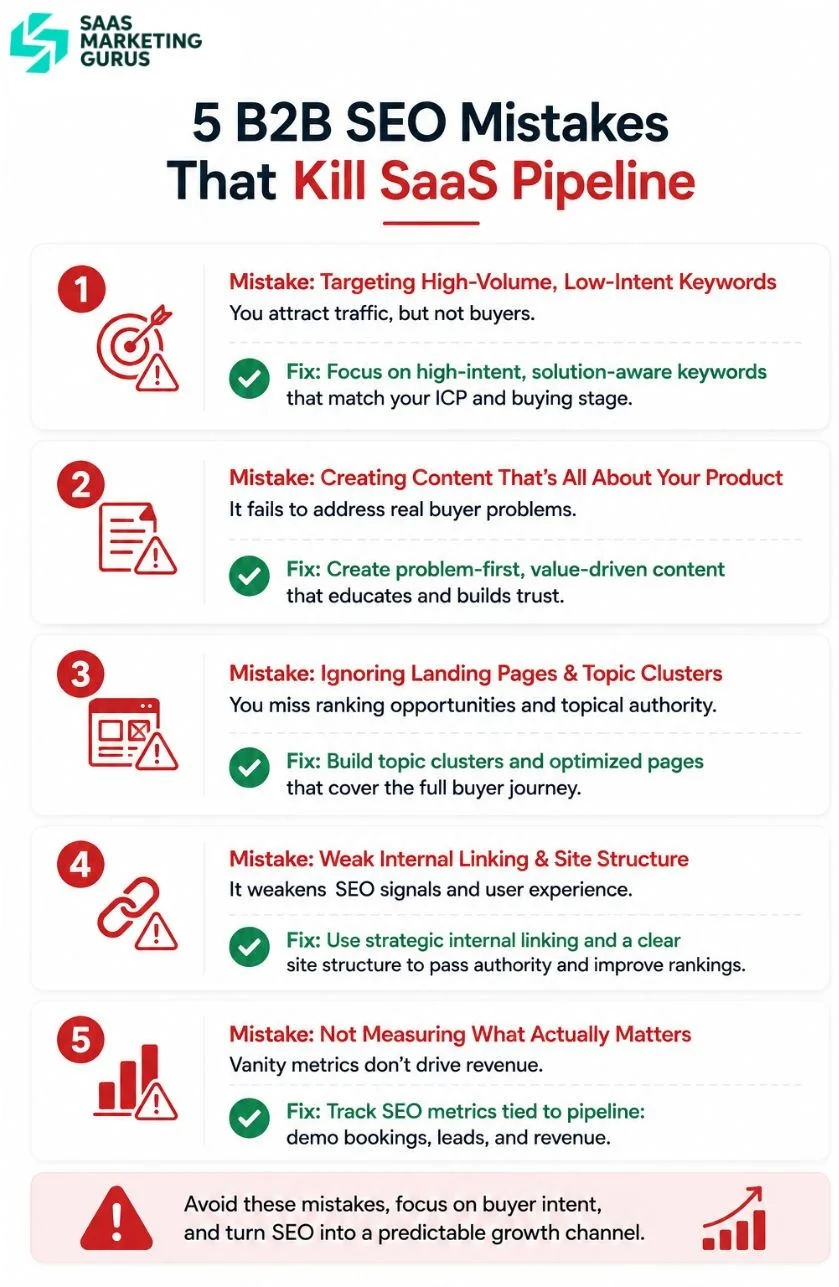 B2B SEO Mistakes SaaS Companies Keep Making