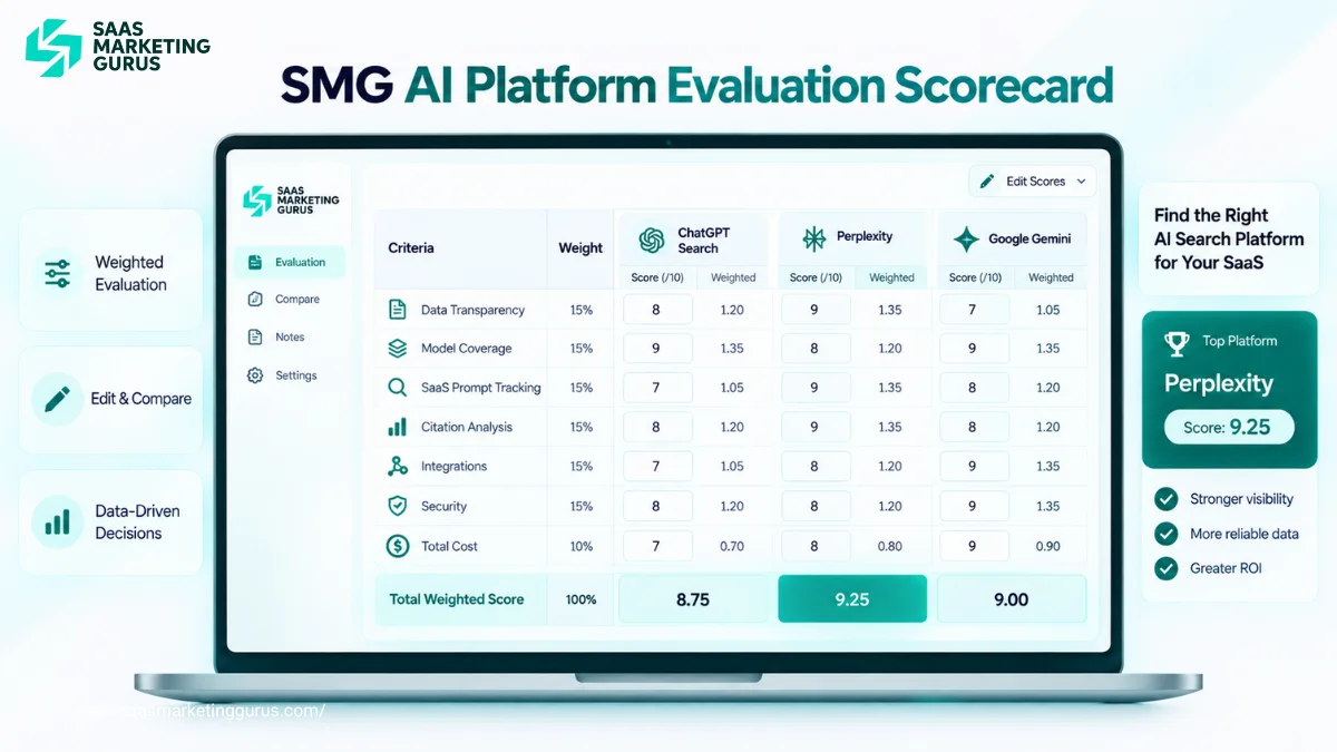 SMG AI Platform Evaluation Scorecard